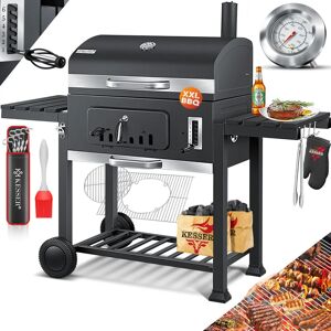 Chariot à charbon XXL KESSER avec couvercle, thermomètre, poignée en acier - Chariot barbecue - Publicité Chariot à charbon XXL KESSER avec couvercle, thermomètre, poignée en acier - Chariot barbecue - Publicité