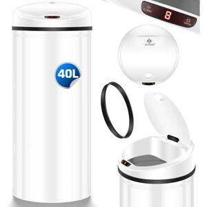 Kesser - Cubo de basura con sensor automático - Acero inoxidable - 40 L - trash can Kesser - Cubo de basura con sensor automático - Acero inoxidable - 40 L - trash can