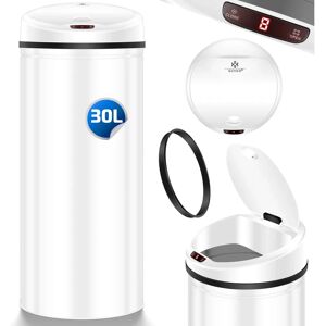 KESSER - Sensor Automático - Blanco - 30 L - Cubo de Basura KESSER - Sensor Automático - Blanco - 30 L - Cubo de Basura