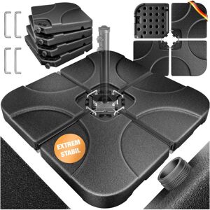 KESSER - Base de cruce 4 piezas - 60 L / 80 kg - Soporte Paraguas KESSER - Base de cruce 4 piezas - 60 L / 80 kg - Soporte Paraguas