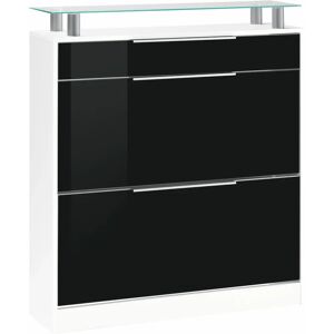 BORCHARDT MÖBEL "Oliva" Schuhschrank - 89cm, schwarz, Hochglanz BORCHARDT MÖBEL "Oliva" Schuhschrank - 89cm, schwarz, Hochglanz