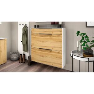 Borchardt Möbel Tom Schuhschrank - 89x96x24 cm - Wotan Eiche - Wandmontage Borchardt Möbel Tom Schuhschrank - 89x96x24 cm - Wotan Eiche - Wandmontage