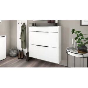 BORCHARDT MÖBEL "Tom" Wand-Schuhschrank - 89cm x 96cm - Weiß Matt BORCHARDT MÖBEL "Tom" Wand-Schuhschrank - 89cm x 96cm - Weiß Matt