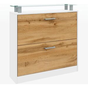Borchardt Möbel Finn Schuhschrank - Weiß, 89x90x23cm Borchardt Möbel Finn Schuhschrank - Weiß, 89x90x23cm