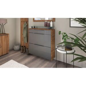 BORCHARDT MÖBEL "Tom" Wand Schuhschrank - 89x96x24cm grau BORCHARDT MÖBEL "Tom" Wand Schuhschrank - 89x96x24cm grau