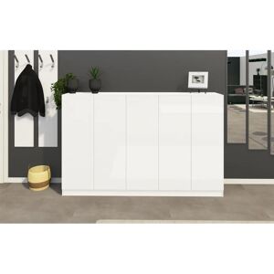BORCHARDT MÖBEL Schuhschrank - Vaasa - Weiß Hochglanz - Schrank BORCHARDT MÖBEL Schuhschrank - Vaasa - Weiß Hochglanz - Schrank