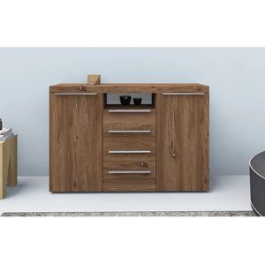 BORCHARDT MÖBEL Durban Hochschrank - Vintage Eiche - 139x93x35cm - Highboard BORCHARDT MÖBEL Durban Hochschrank - Vintage Eiche - 139x93x35cm - Highboard
