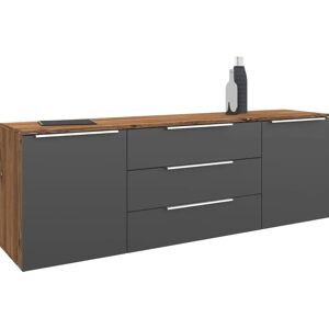 BORCHARDT MÖBEL Oliva Sideboard - Vintage eiche/graphit matt - 3 Schubladen BORCHARDT MÖBEL Oliva Sideboard - Vintage eiche/graphit matt - 3 Schubladen