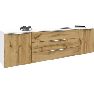 Borchardt Möbel Oliva Sideboard - 3 Türen, Weiß & Wotan Eiche - Sideboard Borchardt Möbel Oliva Sideboard - 3 Türen, Weiß & Wotan Eiche - Sideboard
