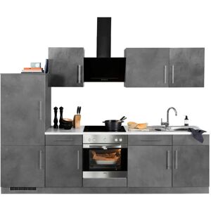 WIHO KÜCHEN Cali - 280cm Grau Küchen Set WIHO KÜCHEN Cali - 280cm Grau Küchen Set