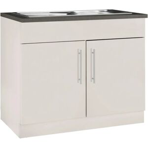 WIHO KÜCHEN Cali Spülenschrank - 2-türig, 100cm Beige WIHO KÜCHEN Cali Spülenschrank - 2-türig, 100cm Beige