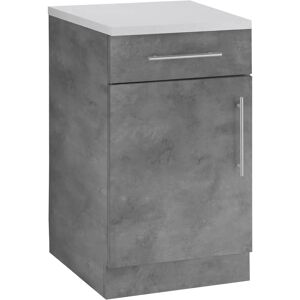 WIHO KÜCHEN Cali Küchen Schrank - betonfarben/Playa Grau - 50cm breit WIHO KÜCHEN Cali Küchen Schrank - betonfarben/Playa Grau - 50cm breit