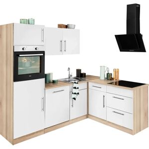 WIHO KÜCHEN Cali - Komplettküchen-Set, Weiß, Sonoma Eiche WIHO KÜCHEN Cali - Komplettküchen-Set, Weiß, Sonoma Eiche