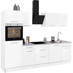 WIHO KÜCHEN Ela Komplettküchen-Set - Weiß & Grau - 280cm WIHO KÜCHEN Ela Komplettküchen-Set - Weiß & Grau - 280cm