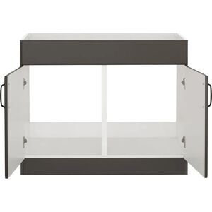 WIHO KÜCHEN Erla Spülenschrank - 100 cm, 2 Türen, Matt Finish WIHO KÜCHEN Erla Spülenschrank - 100 cm, 2 Türen, Matt Finish