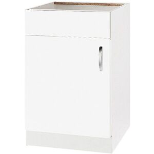 WIHO KÜCHEN Flexi Küchenschrank - 50x82x57cm Weiß Hochglanz WIHO KÜCHEN Flexi Küchenschrank - 50x82x57cm Weiß Hochglanz