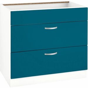 WIHO KÜCHEN Flexi Ozeanblau Weiß Unterschrank WIHO KÜCHEN Flexi Ozeanblau Weiß Unterschrank