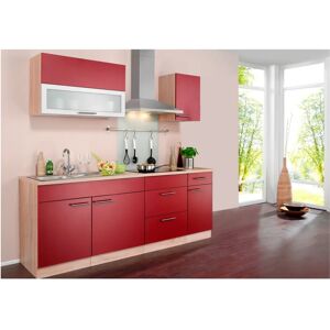 WIHO KÜCHEN Montana Küchen Set - Komplett 200cm Burgund WIHO KÜCHEN Montana Küchen Set - Komplett 200cm Burgund