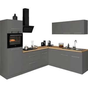 WIHO Küchen Unna Eckküchen-Set - Anthrazit - 260cm WIHO Küchen Unna Eckküchen-Set - Anthrazit - 260cm