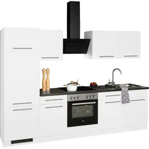 WIHO KÜCHEN Unna Weiß Granit Schwarz - Küchenzeile WIHO KÜCHEN Unna Weiß Granit Schwarz - Küchenzeile