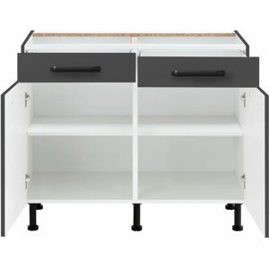 WIHO KÜCHEN Simi - Anthrazit Unterschrank mit Soft-Close WIHO KÜCHEN Simi - Anthrazit Unterschrank mit Soft-Close