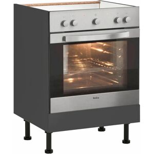 WIHO KÜCHEN Simi - Anthrazit Küchenschrank, 60cm breit, verstellbare Füße WIHO KÜCHEN Simi - Anthrazit Küchenschrank, 60cm breit, verstellbare Füße