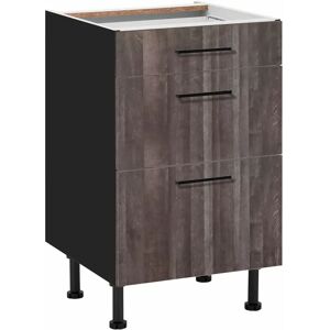 WIHO Nisos Schrank - Aberdeen Dunkel, Schwarz, 50cm breit WIHO Nisos Schrank - Aberdeen Dunkel, Schwarz, 50cm breit