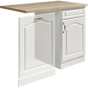 WIHO Linz Küchenschrank - Landhaus Weiß, Sonoma Eiche, 110cm breit - Küchenschrank WIHO Linz Küchenschrank - Landhaus Weiß, Sonoma Eiche, 110cm breit - Küchenschrank