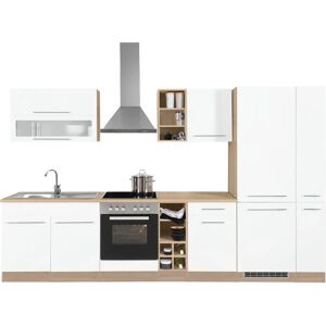 Kochstation KS-Eton - 330cm Weiß Küchenzeile Kochstation KS-Eton - 330cm Weiß Küchenzeile