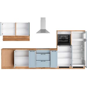 Kochstation KS-Lana - Winkelküche, Blau, 240cm Kochstation KS-Lana - Winkelküche, Blau, 240cm