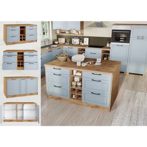 Kochstation KS-Lana - Blaue Kücheninsel - Typ 2 Kochstation KS-Lana - Blaue Kücheninsel - Typ 2