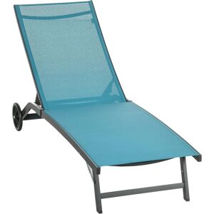 Säädettävä aurinkopedi Outsunny - Kevyt alumiini, Hengittävä verkkokangas, UV-kestävä - 195x165x102cm Säädettävä aurinkopedi Outsunny - Kevyt alumiini, Hengittävä verkkokangas, UV-kestävä - 195x165x102cm