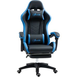 Vinsetto Gaming Stuhl - Verstellbar, Liegefunktion, mit Fußstütze Vinsetto Gaming Stuhl - Verstellbar, Liegefunktion, mit Fußstütze
