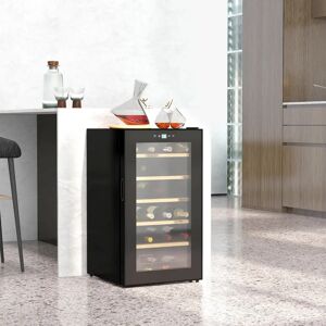 HOMCOM - 65L - 24 pullot - 5-20°C - Viinikaappi HOMCOM - 65L - 24 pullot - 5-20°C - Viinikaappi