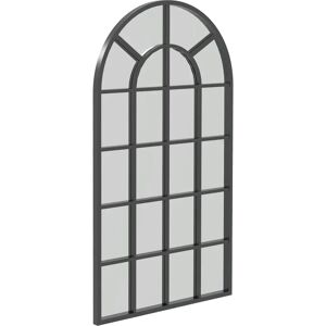 HOMCOM - Garderobenspiegel 110x62 - Metallikehys musta - Seinypeilipeili HOMCOM - Garderobenspiegel 110x62 - Metallikehys musta - Seinypeilipeili
