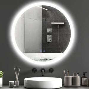 kleankin - LED-Kylpyhuoneen peili Ø70 - 3 Valaistumiskokoa - IP44 - Kylpyhuoneen peili kleankin - LED-Kylpyhuoneen peili Ø70 - 3 Valaistumiskokoa - IP44 - Kylpyhuoneen peili
