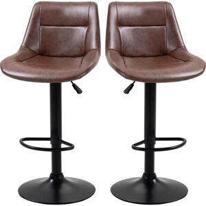 HOMCOM - Barhocker 2er Set - Selkänoja - Säädettävä - Bar Stool HOMCOM - Barhocker 2er Set - Selkänoja - Säädettävä - Bar Stool