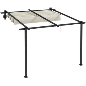Outsunny 3 x 3 m Pergola - Säädettävä katto puutarhaan Outsunny 3 x 3 m Pergola - Säädettävä katto puutarhaan