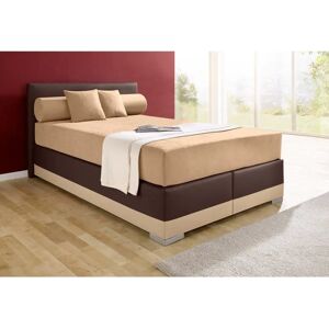 MAINTAL Lago Boxspringbett - Braun, 140x200cm, H4, Microfaser-Bezug - Boxspringbett MAINTAL Lago Boxspringbett - Braun, 140x200cm, H4, Microfaser-Bezug - Boxspringbett