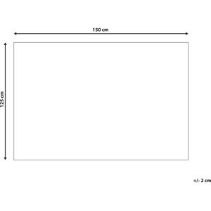 Beliani Beige Faux Fur Blanket - 125x150cm Cozy Throw Beliani Beige Faux Fur Blanket - 125x150cm Cozy Throw