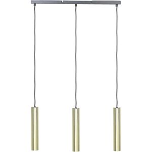 Beliani Brass Steel Pendant Lamp - 3-Light Modern Design Kitchen Dining Room Beliani Brass Steel Pendant Lamp - 3-Light Modern Design Kitchen Dining Room