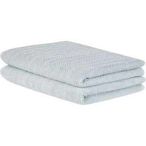 Beliani Mint Green Cotton Bath Towels - Bath towels Beliani Mint Green Cotton Bath Towels - Bath towels