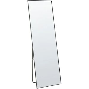 Beliani BEAUVAIS Black Aluminium Full Length Mirror - Standing Mirror Beliani BEAUVAIS Black Aluminium Full Length Mirror - Standing Mirror