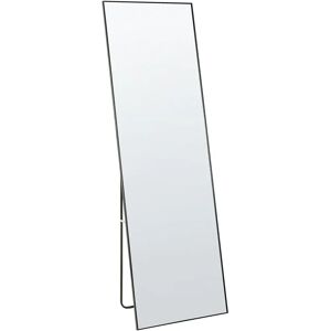 Beliani BEAUVAIS Black Aluminium Full Length Mirror - Standing Mirror Beliani BEAUVAIS Black Aluminium Full Length Mirror - Standing Mirror