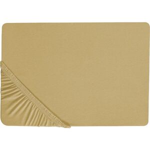 Beliani Olive Green Cotton Fitted Sheet - Fitted Sheet Beliani Olive Green Cotton Fitted Sheet - Fitted Sheet