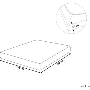 Beliani Fitted Sheet Sand Beige Cotton 160 x 200 cm Elastic Edging - Fitted Sheet Beliani Fitted Sheet Sand Beige Cotton 160 x 200 cm Elastic Edging - Fitted Sheet