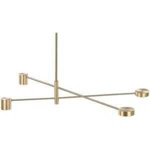Beliani Pendelleuchte 4 Lichter Gold Metall Rahmen Modernes Wohnzimmer Schlafzimmer Beliani Pendelleuchte 4 Lichter Gold Metall Rahmen Modernes Wohnzimmer Schlafzimmer