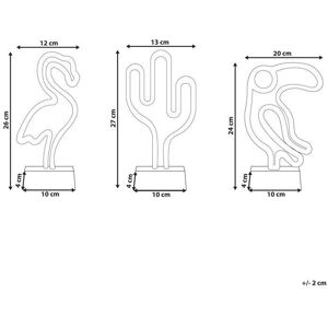 Beliani MABEL Neon Signs - Multicolour LED Decor Beliani MABEL Neon Signs - Multicolour LED Decor