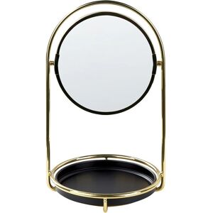 Beliani Makeup Mirror Gold - Double Sided 1x/3x - Round 15cm Beliani Makeup Mirror Gold - Double Sided 1x/3x - Round 15cm