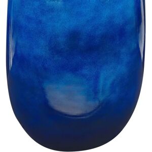 Beliani VITORIA Dark Blue Ceramic Flower Vase - Flower Vase Beliani VITORIA Dark Blue Ceramic Flower Vase - Flower Vase